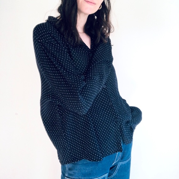 Polka dot silk button down - Picture 16 of 16